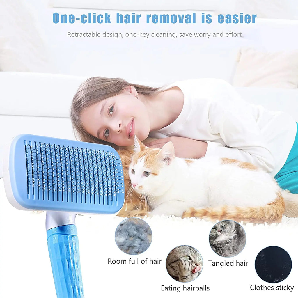 Dog Grooming & Hair Remover Brush