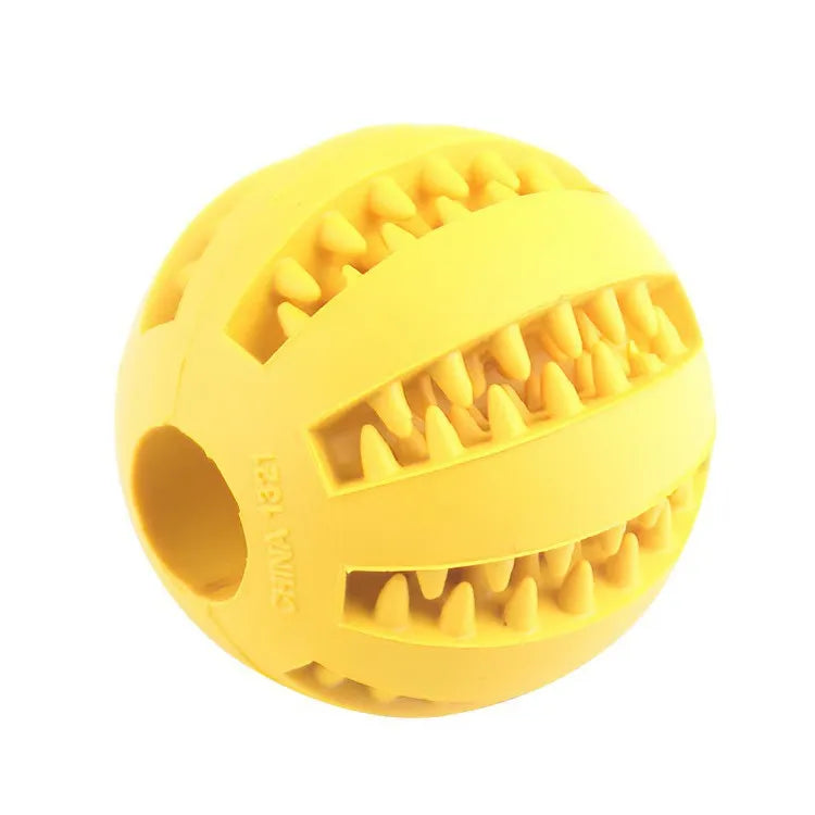 Dog Chew Toy Ball – Non-Toxic Treat Feeder & Teeth Cleaner
