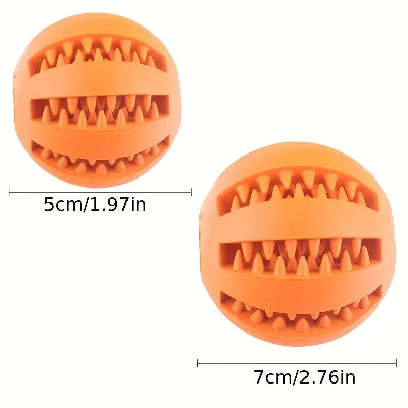 Dog Chew Toy Ball – Non-Toxic Treat Feeder & Teeth Cleaner