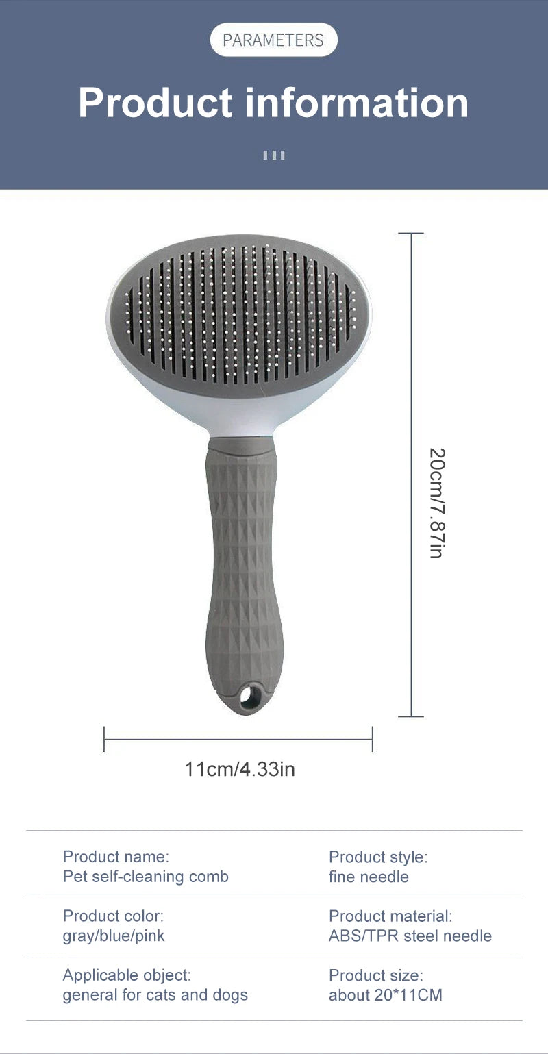 Dog Grooming & Hair Remover Brush