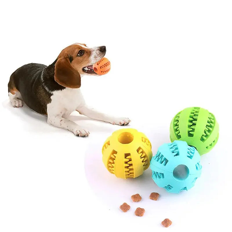 Dog Chew Toy Ball – Non-Toxic Treat Feeder & Teeth Cleaner