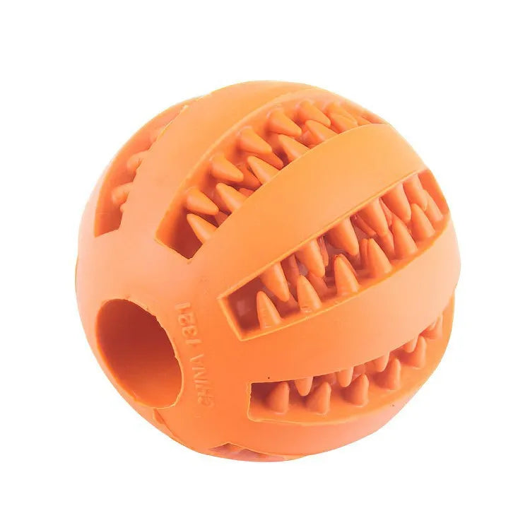 Dog Chew Toy Ball – Non-Toxic Treat Feeder & Teeth Cleaner