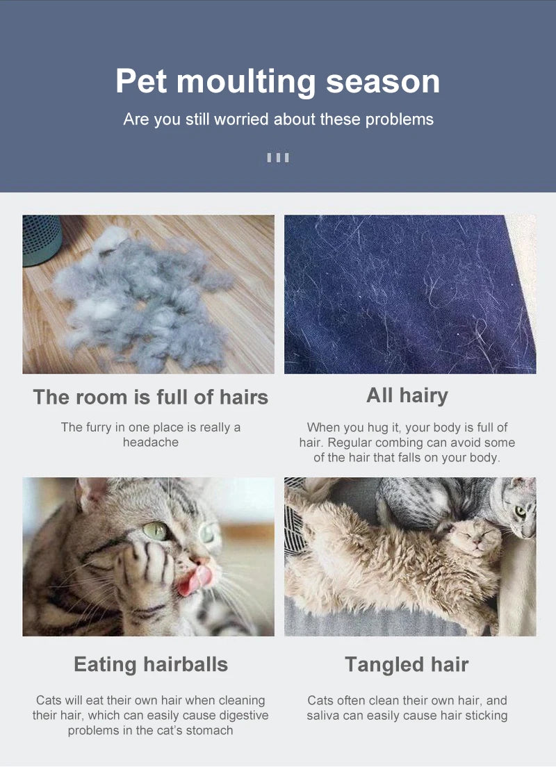 Dog Grooming & Hair Remover Brush