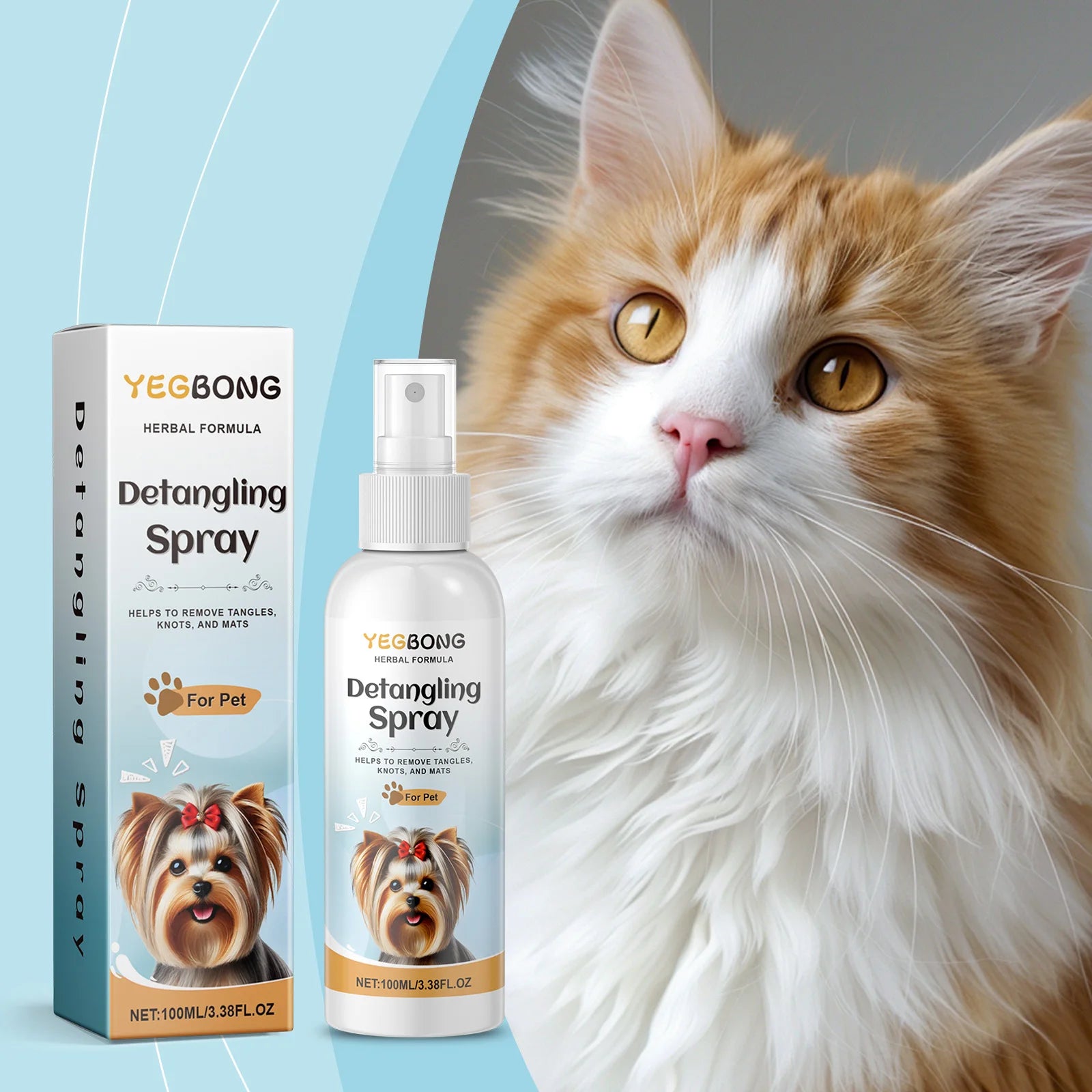 Pet Hair Detangling & Smoothing Spray (100ml)